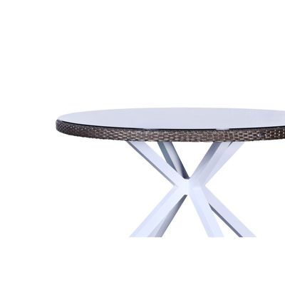 Nice Bronze Round Medium Dining Table