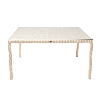 Nice White Square Large Dining Table