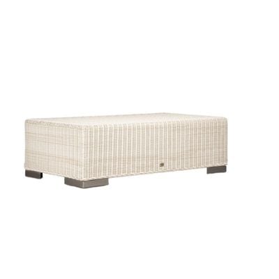 Tahiti White Rectangle Coffee Table