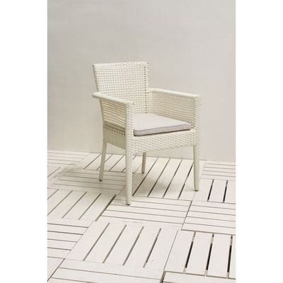 Violet White Dining Armchair