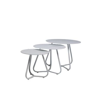Sardinia White Side Table Set - 40, 50 and 60 cm