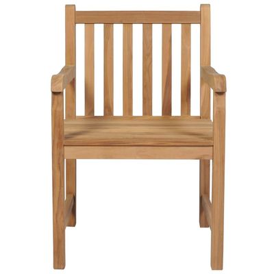 Outdoor Chairs 8 pcs Solid Teak Wood