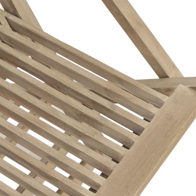 Folding Garden Chairs 4 pcs Grey 56x61x89 cm Solid Wood Teak