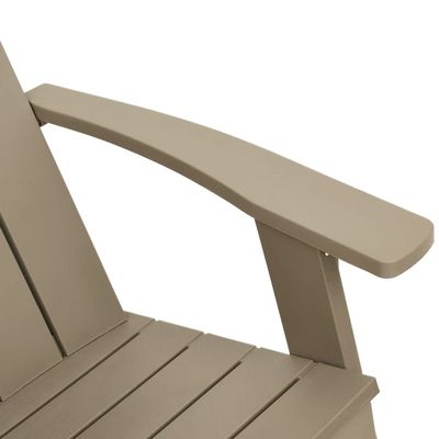 Garden Adirondack Chair Light Brown 75x88.5x89.5cm Polypropylene