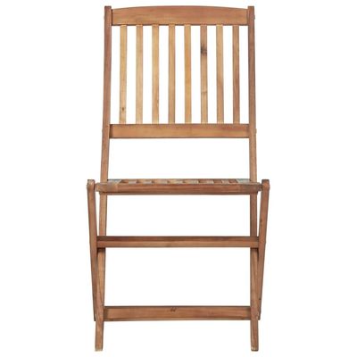 Folding Outdoor Chairs 2 pcs Solid Acacia Wood