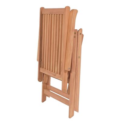 Reclining Garden Chairs 6 pcs Solid Teak Wood