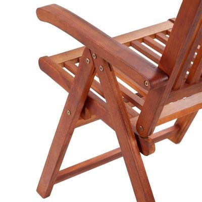 Folding Garden Chairs 2 pcs Solid Acacia Wood Brown