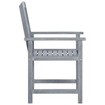 Garden Chairs 6 pcs Solid Acacia Wood Grey