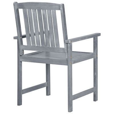 Garden Chairs 6 pcs Solid Acacia Wood Grey