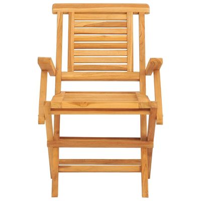 Folding Garden Chairs 2 pcs 56x63x90 cm Solid Wood Teak