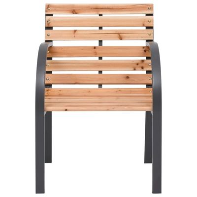 Garden Chairs 2 pcs Solid Wood Fir