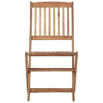 Folding Garden Chairs 6 pcs Solid Acacia Wood