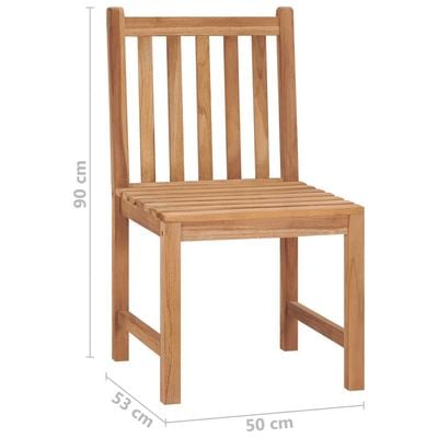 Garden Chairs 6 pcs Solid Teak Wood