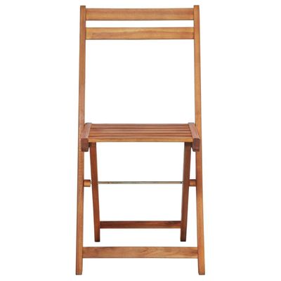 Outdoor Bistro Chairs 2 pcs Solid Acacia Wood