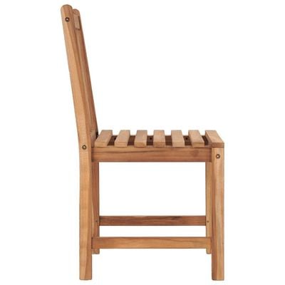 Garden Chairs 2 pcs with Cushions Solid Teak Wood