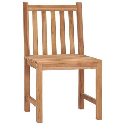 Garden Chairs 2 pcs with Cushions Solid Teak Wood