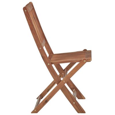 Folding Outdoor Chairs 8 pcs Solid Acacia Wood