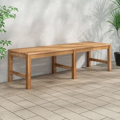 Garden Bench 150 cm Solid Teak Wood