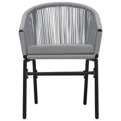 Garden Chairs 2 pcs Anthracite PE Rattan