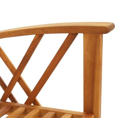 Garden Chairs 2 pcs Solid Acacia Wood