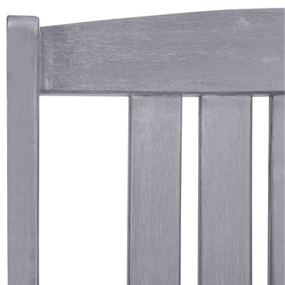 Garden Chairs 4 pcs Solid Acacia Wood Grey