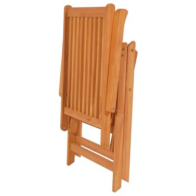 Garden Chairs 6 pcs with Grey Cushions Solid Teak Wood