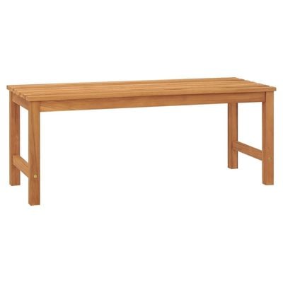 Garden Bench 114 cm Solid Teak Wood