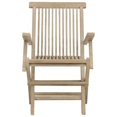Folding Garden Chairs 2 pcs Grey 56x61x89 cm Solid Wood Teak