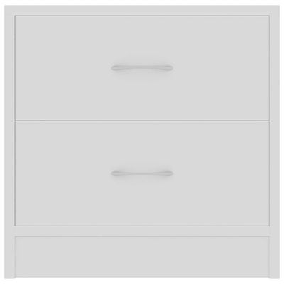 Bedside Cabinets 2 pcs White 40x30x40 cm Engineered Wood