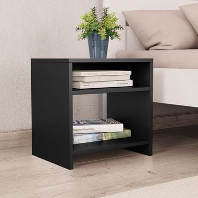 Bedside Cabinet Black 40x30x40 cm Engineered Wood