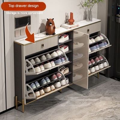 Wooden Shoe Cabinet +140cm + double layer