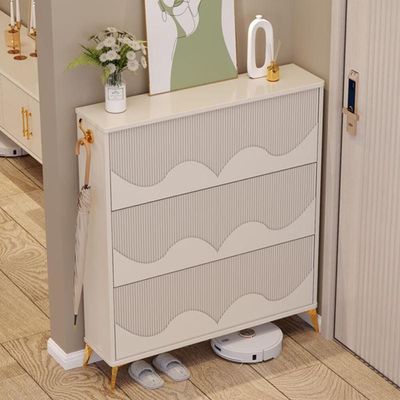 Stood Wooden Shoe Cabinet Handless Design + 100 cm