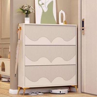 Stood Wooden Shoe Cabinet Handless Design + 100 cm