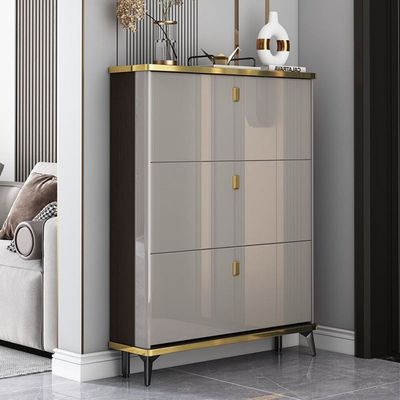 Stood Wooden Shoe Cabinet Racker with Gold Hands + 100 cm