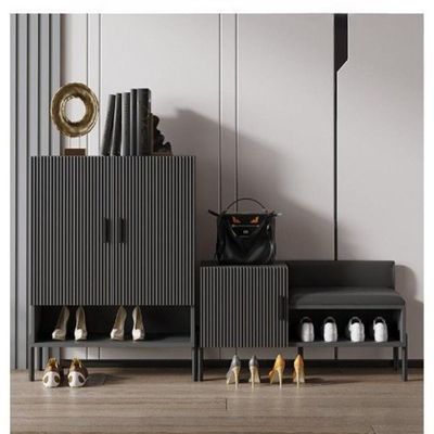 Luxury Shoe Cabinet with Seat + 160 cm