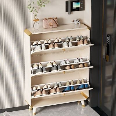 Shoe Cabinet, Shoe Storage Rack Double Layer Tipping + 100 cm