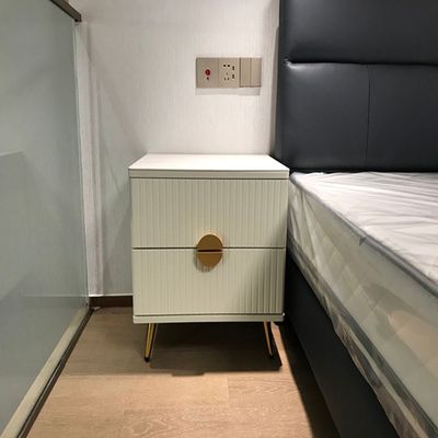 Nightstand Bedside Table  + White