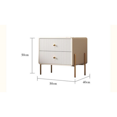 Nightstand Bedside Table + White