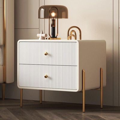 Nightstand Bedside Table + White
