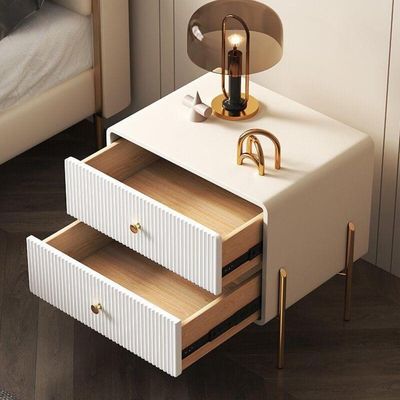 Nightstand Bedside Table + White