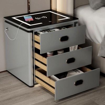  Smart Bedside Table + Gray