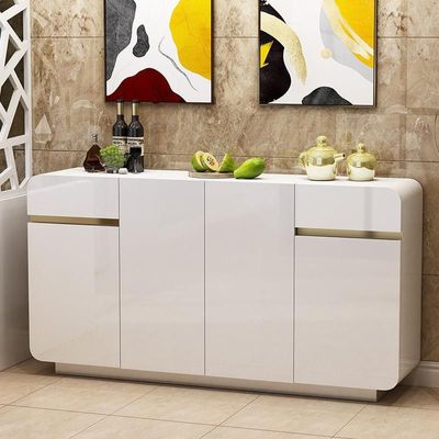 Functional Sideboard Cabinet  + 160L*85H *40D cm + White