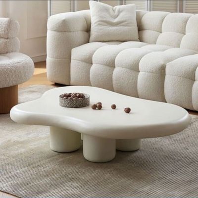 Coffee Table in Cloud shape + 120W x 89D x 40H cm +Off White