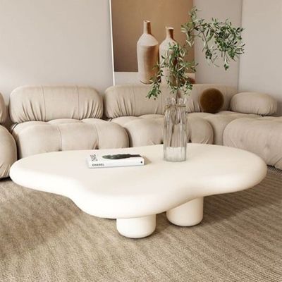 Coffee Table in Cloud shape + 120W x 89D x 40H cm +Off White