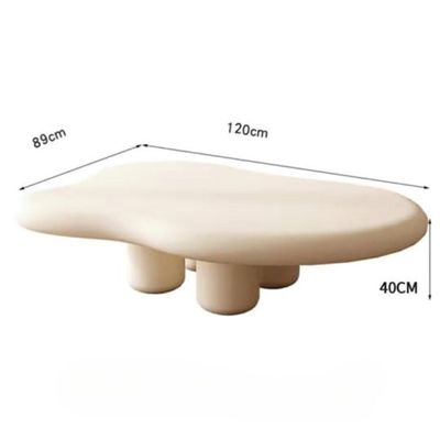 Coffee Table in Cloud shape + 120W x 89D x 40H cm +Off White