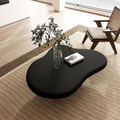 Coffee Table in Cloud shape + 120W x 89D x 40H cm + Black