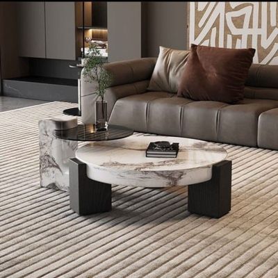 High Designer Marble Coffee Table  + 110*110 cm