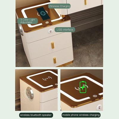 Smart Dressing Table with Mirror and Chair - White