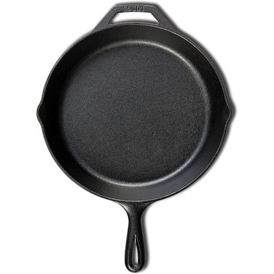 Cast Iron Skillet Pre-Seasoned Skillet/Frying Pan, Black, 10.25 Inch, Round, Cast Iron