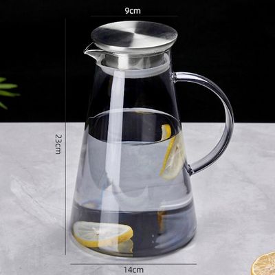 GREY WATER PITCHER WITH 4 GLASSES